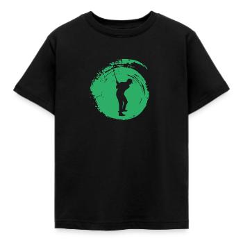 Golf Golf Ball Golfer - Kids' T-Shirt - black - Front - AI Model Kid Female (0cm)