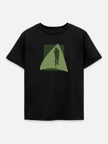 Golfer Golfball - Kinder T-Shirt - Schwarz