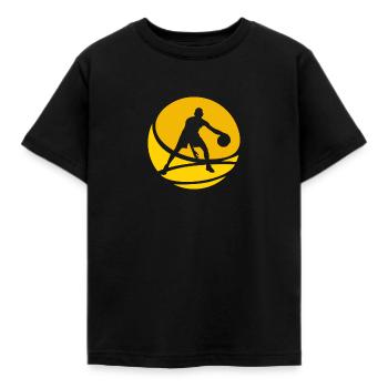 Basket-ball Rebond Basket-ball - T-shirt Enfant - noir - Devant - AI Model Kid Female (0cm)