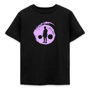 Bodybuilder Weightlifting Kraftsport - Kinder T-Shirt - Schwarz - Vorne - AI Model Kid Female (0cm)