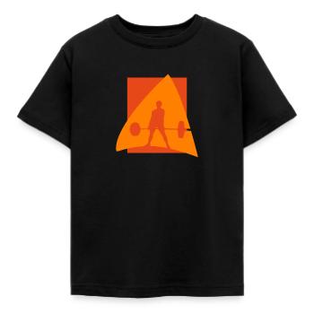 Weightlifting Kraftsport - Kinder T-Shirt - Schwarz - Vorne - AI Model Kid Female (0cm)