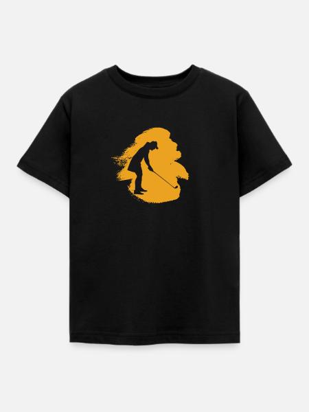 Golf Golf Driver - Kinder T-Shirt - Schwarz