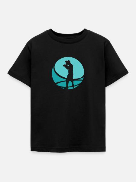 Boxkampf Boxer Boxkampf - Kinder T-Shirt - Schwarz