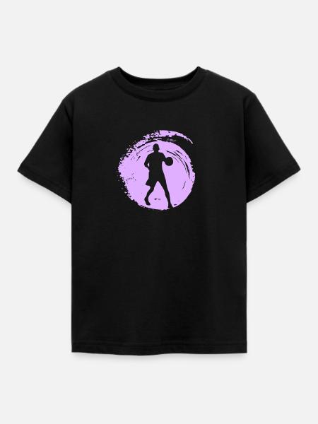 Basketball Hooping Rebounding - Kinder T-Shirt - Schwarz