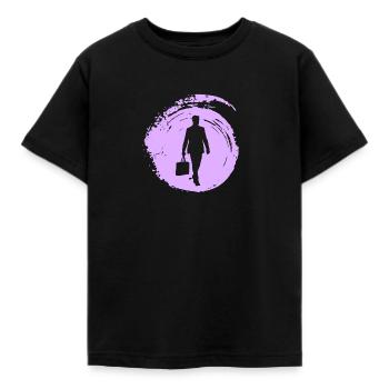 Banques Wall Street Homme d’affaires - T-shirt Enfant - noir - Devant - AI Model Kid Female (0cm)
