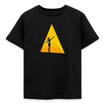 Baton Twirling Stabdrehen Gymnastik - Kinder T-Shirt - Schwarz - Vorne - AI Model Kid Female (0cm)