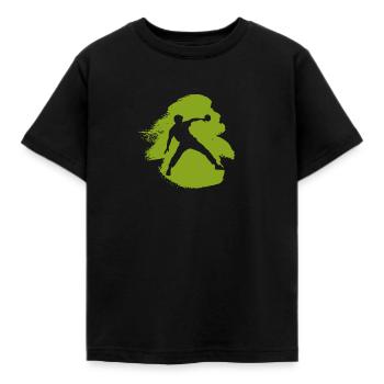 Tischtennisschläger Table Tennis Tennis - Kinder T-Shirt - Schwarz - Vorne - AI Model Kid Female (0cm)