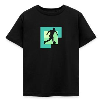 Beach Soccer Beach Soccer Beach Ball - Kids' T-Shirt - black - Front - AI Model Kid Female (0cm)