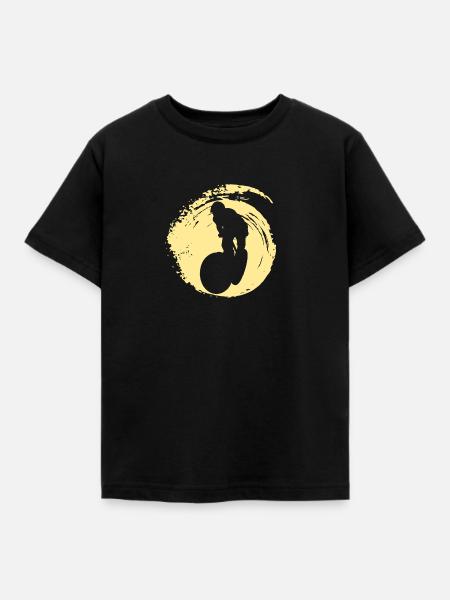 Trail MTB - Kinder T-Shirt - Schwarz