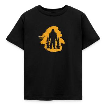 Big foot Yeti Yeti Lochness - Kinder T-Shirt - Schwarz - Vorne - AI Model Kid Female (0cm)