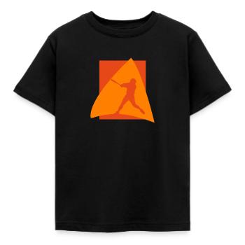Joueur de softball Softball Baseball - T-shirt Enfant - noir - Devant - AI Model Kid Female (0cm)