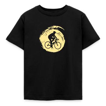 Cycliste à vélo - T-shirt Enfant - noir - Devant - AI Model Kid Female (0cm)