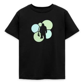 Big foot Bigfoot Yeti Bigfoot - Kids' T-Shirt - black - Front - AI Model Kid Female (0cm)