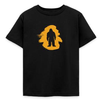 Big foot Lochness Bigfoot Bigfoot - Kids' T-Shirt - black - Front - AI Model Kid Female (0cm)