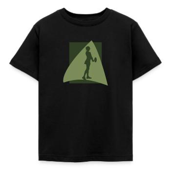 Tennis Player Tennis - Kids' T-Shirt - black - Front - AI Model Kid Female (0cm)