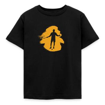 Indoor Hockey Field Hockey Stick Indoor Hockey - Kids' T-Shirt - black - Front - AI Model Kid Female (0cm)