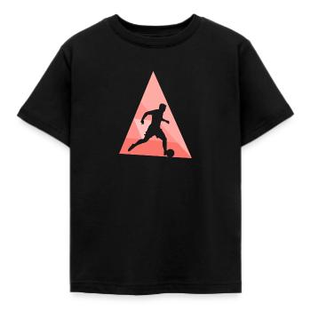 Beach Soccer Beach Soccer Strandfußball - Kids' T-Shirt - black - Front - AI Model Kid Female (0cm)