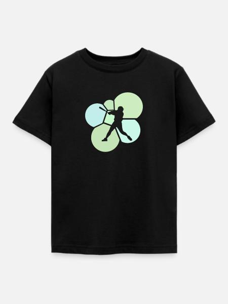 Pitcher Softball Softball - Kinder T-Shirt - Schwarz