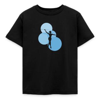 Tanzen Baton Twirling Gymnastik - Kinder T-Shirt - Schwarz - Vorne - AI Model Kid Female (0cm)