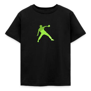 Tischtennisspieler Tischtennisschläger - Kinder T-Shirt - Schwarz - Vorne - AI Model Kid Female (0cm)