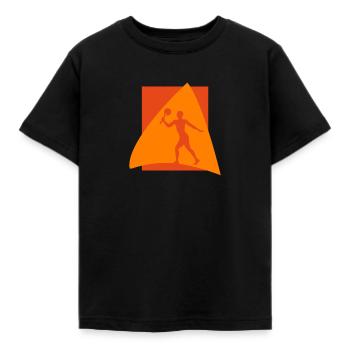 Beachball Tennisspieler Tennis - Kinder T-Shirt - Schwarz - Vorne - AI Model Kid Female (0cm)