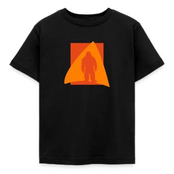 Yeti Bigfoot Lochness Yeti - Kinder T-Shirt - Schwarz - Vorne - AI Model Kid Female (0cm)