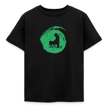 Nid d’abeille apicole - T-shirt Enfant - noir - Devant - AI Model Kid Female (0cm)