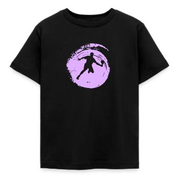 Pickleball Game Ball Sports Pickleball - Kids' T-Shirt - black - Front - AI Model Kid Female (0cm)