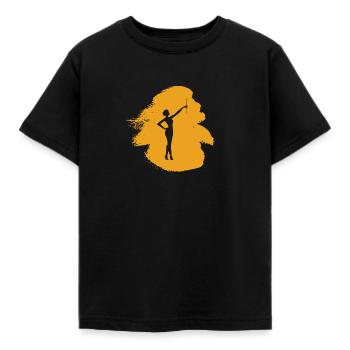 Gymnastics Twirling Twirling - Kids' T-Shirt - black - Front - AI Model Kid Female (0cm)