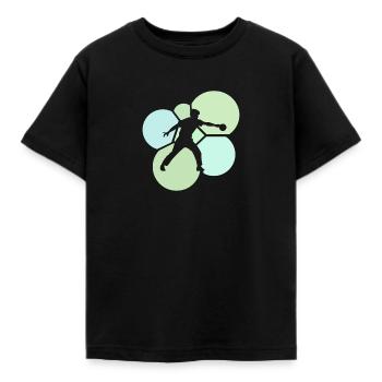 Table Tennis Player Table Tennis - Kids' T-Shirt - black - Front - AI Model Kid Female (0cm)