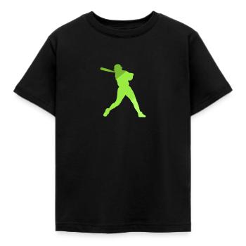 Softball Spieler Pitcher Softball - Kinder T-Shirt - Schwarz - Vorne - AI Model Kid Female (0cm)