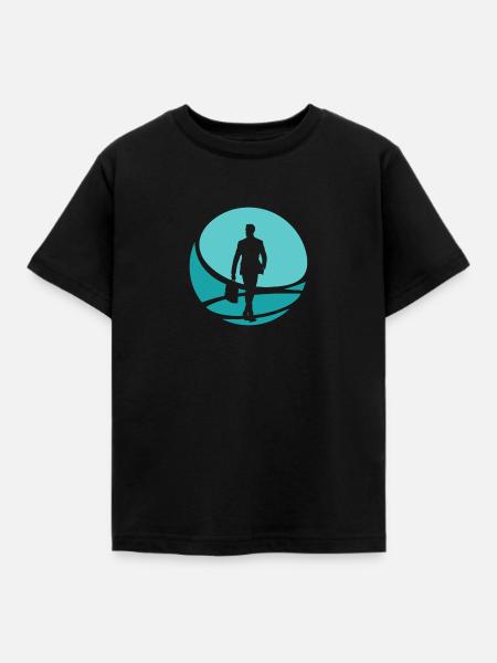 Börse Banking Bänker - Kinder T-Shirt - Schwarz