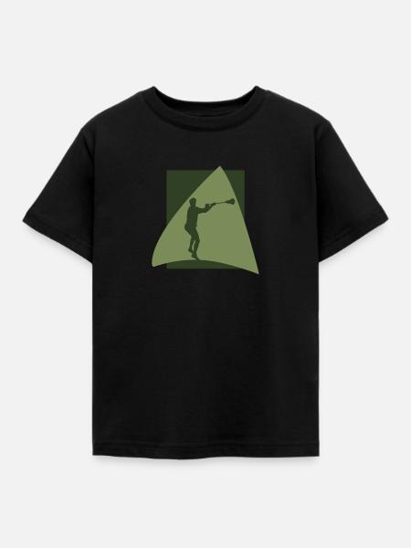 Intercrosse Lacrosseschläger - Kinder T-Shirt - Schwarz