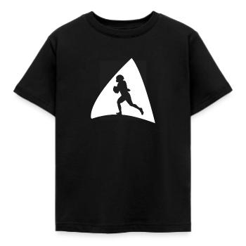 Footballer American Football - Kids' T-Shirt - black - Front - AI Model Kid Female (0cm)