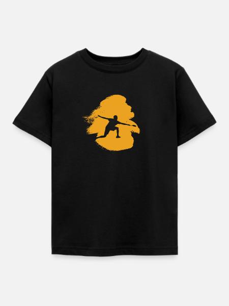 Badminton Drop Smash - Kinder T-Shirt - Schwarz