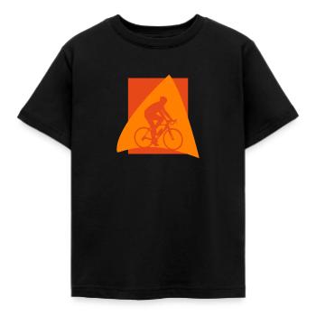 Cycling Cycling - Kids' T-Shirt - black - Front - AI Model Kid Female (0cm)