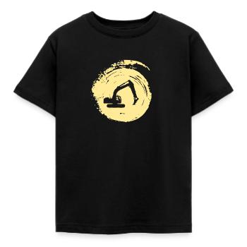 Conducteur d’excavatrice Conducteur d’excavatrice Conducteur d’excavatrice - T-shirt Enfant - noir - Devant - AI Model Kid Female (0cm)