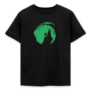 Kletterer Felsklettern Gipfel - Kinder T-Shirt - Schwarz - Vorne - AI Model Kid Female (0cm)