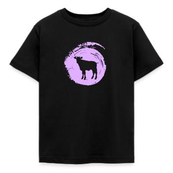 Moo d’élevage de bovins - T-shirt Enfant - noir - Devant - AI Model Kid Female (0cm)
