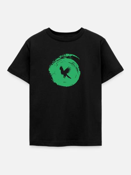 Papagei Kakadus Papagei - Kinder T-Shirt - Schwarz