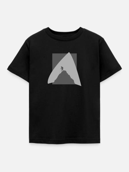 Felsklettern Klettern Kletterer - Kinder T-Shirt - Schwarz