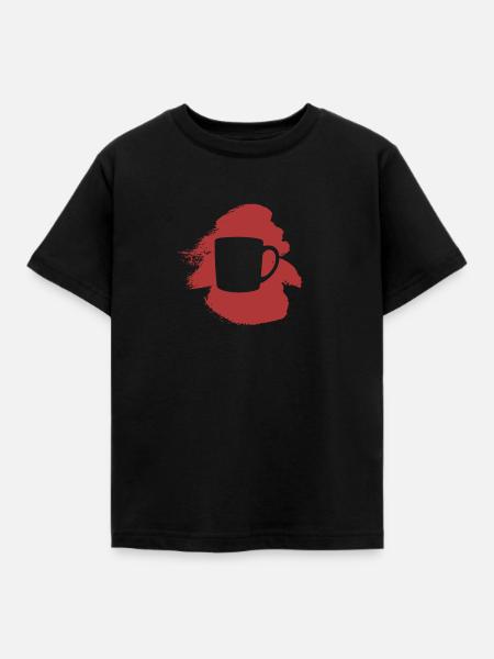 Kaffeebohne Koffein Kaffeebohne - Kinder T-Shirt - Schwarz