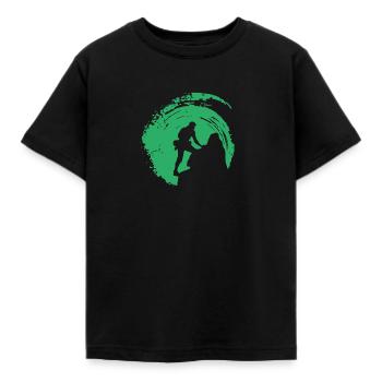 Grimpeur Alpiniste au sommet - T-shirt Enfant - noir - Devant - AI Model Kid Female (0cm)