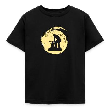 Forging Forming Forging - Kids' T-Shirt - black - Front - AI Model Kid Female (0cm)