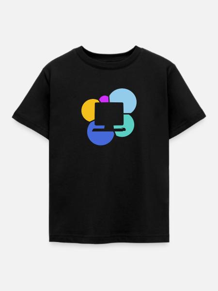 Computerarbeit PC PC - Kinder T-Shirt - Schwarz