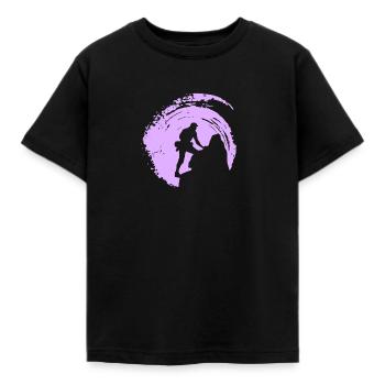 Kletterer Gipfel Kletterwand - Kinder T-Shirt - Schwarz - Vorne - AI Model Kid Female (0cm)