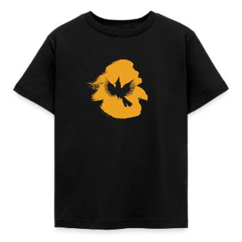 Drôle d’oiseau calopsitte - T-shirt Enfant - noir - Devant - AI Model Kid Female (0cm)