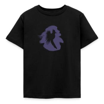 Vogel Fliegen Fliegen - Kinder T-Shirt - Schwarz - Vorne - AI Model Kid Female (0cm)