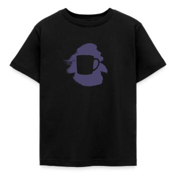 Kaffeebohne Koffein Kaffeetasse - Kinder T-Shirt - Schwarz - Vorne - AI Model Kid Female (0cm)