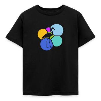 Flamenco Exotisch Flamingo - Kinder T-Shirt - Schwarz - Vorne - AI Model Kid Female (0cm)
